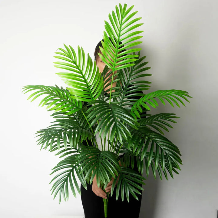 Large Artificial Palm Tree - Green Plastic - Home Garden Decor