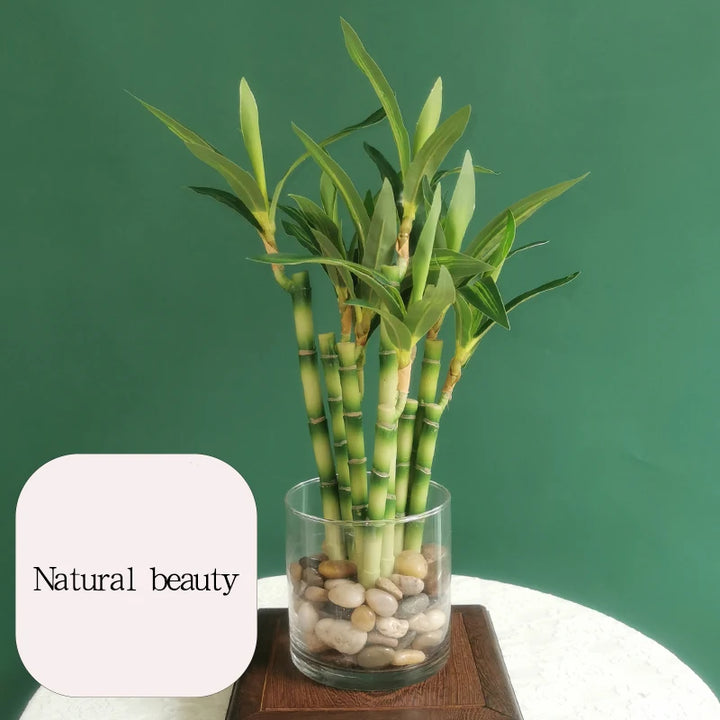 Artificial Silk Bamboo Plant Branch - Home Garden Decor