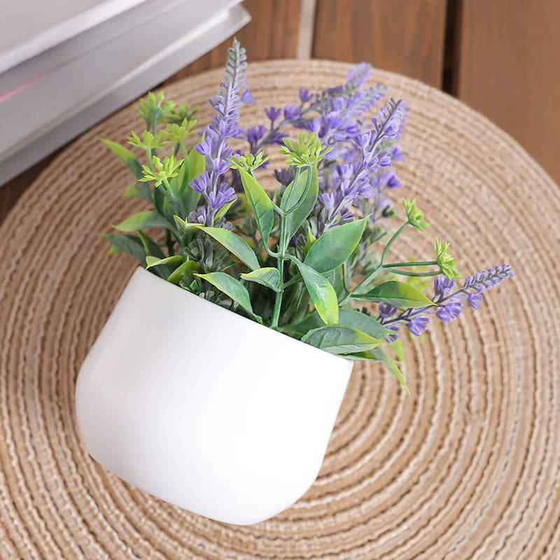 Lavender Potted Plant: Artificial Flower for Home and Office Decoration