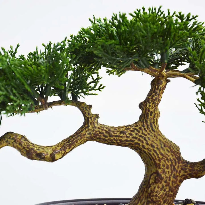 Realistic Artificial Pine Needle Bonsai Plant for Lifelike Home Decor