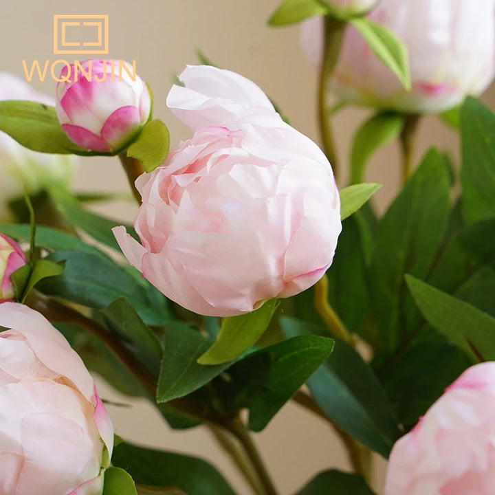 Silk Peony Flower Arrangement with European Elegance