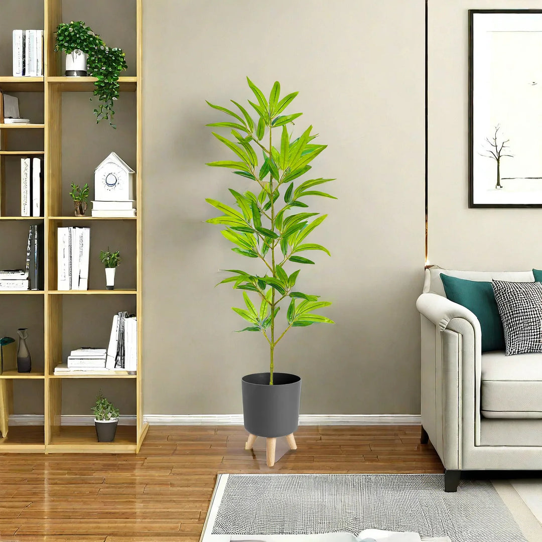 Lifelike Artificial Green Bamboo Branch - Premium Faux Plant for Home & Event Decoration