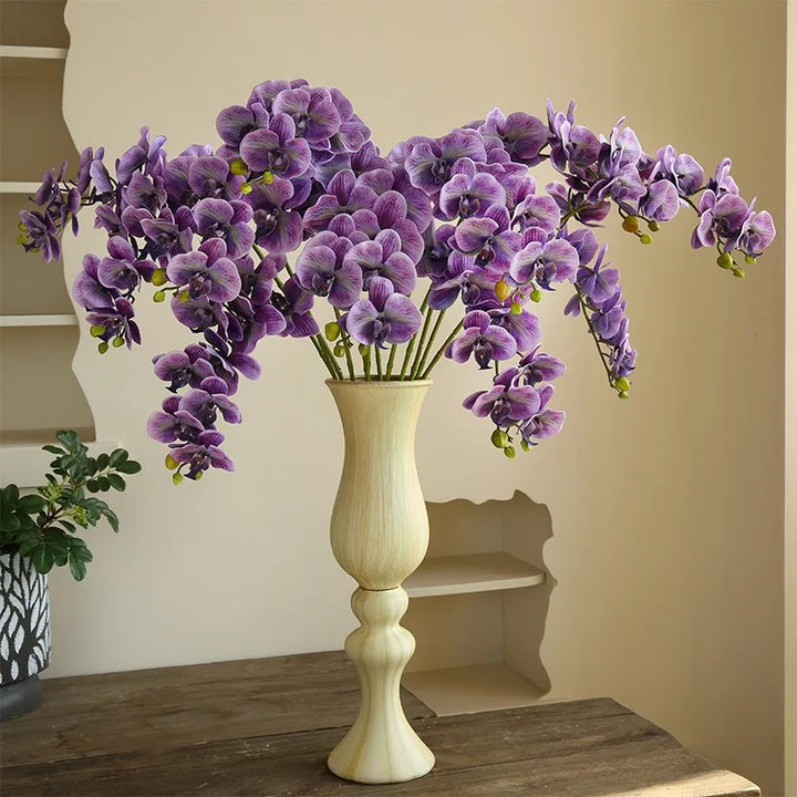 Luxurious 3D Butterfly Orchid Artificial Plant - Moisturizing Hand Feel Floral Decor