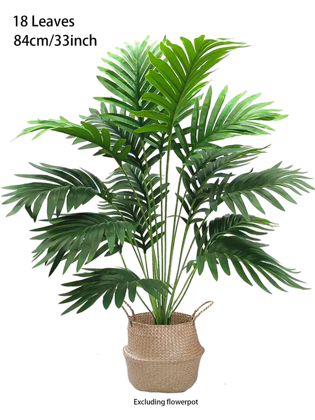 Artificial Palm Plant with 24 Leaves - Large Tropical Tree Leaf