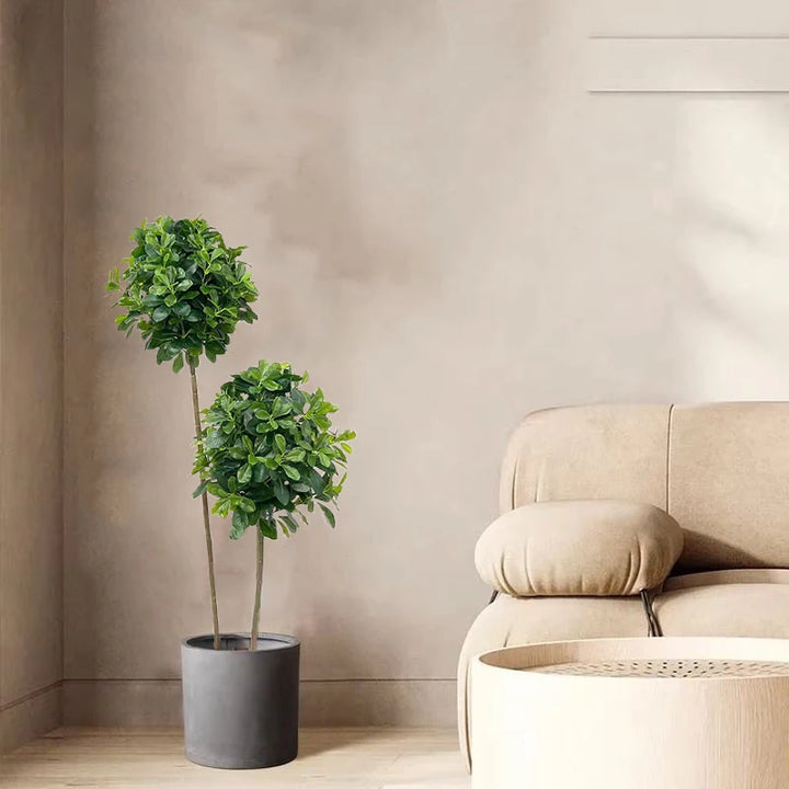 6-Foot Lifelike Tropical Ficus Topiary Tree - Indoor and Outdoor Decor