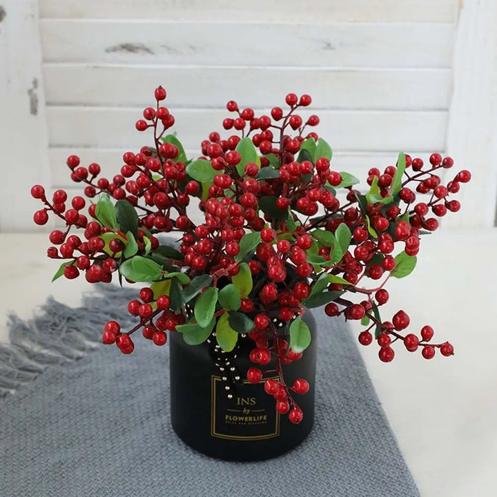 Vibrant Foam Berry Blueberry Decorative Artificial Plant Ornament