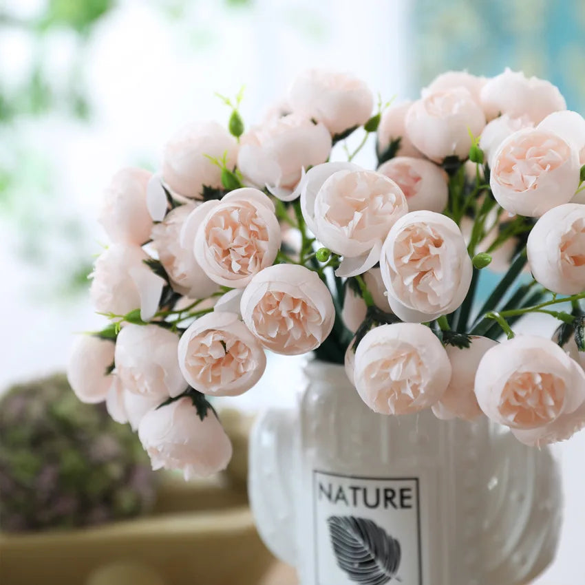 Artificial Rose Peony Bouquet - Home Party Table Decor