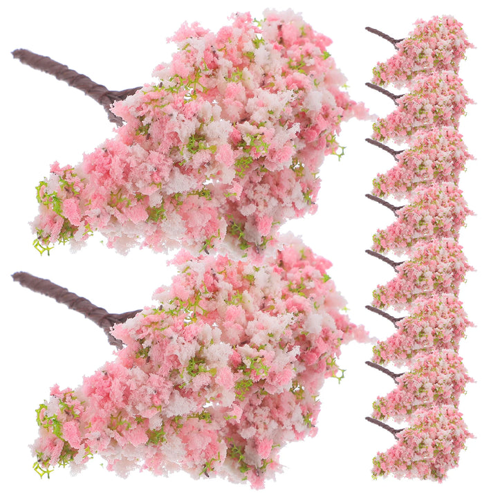 Artificial Pink Cherry Blossom Mini Trees for Home Decor