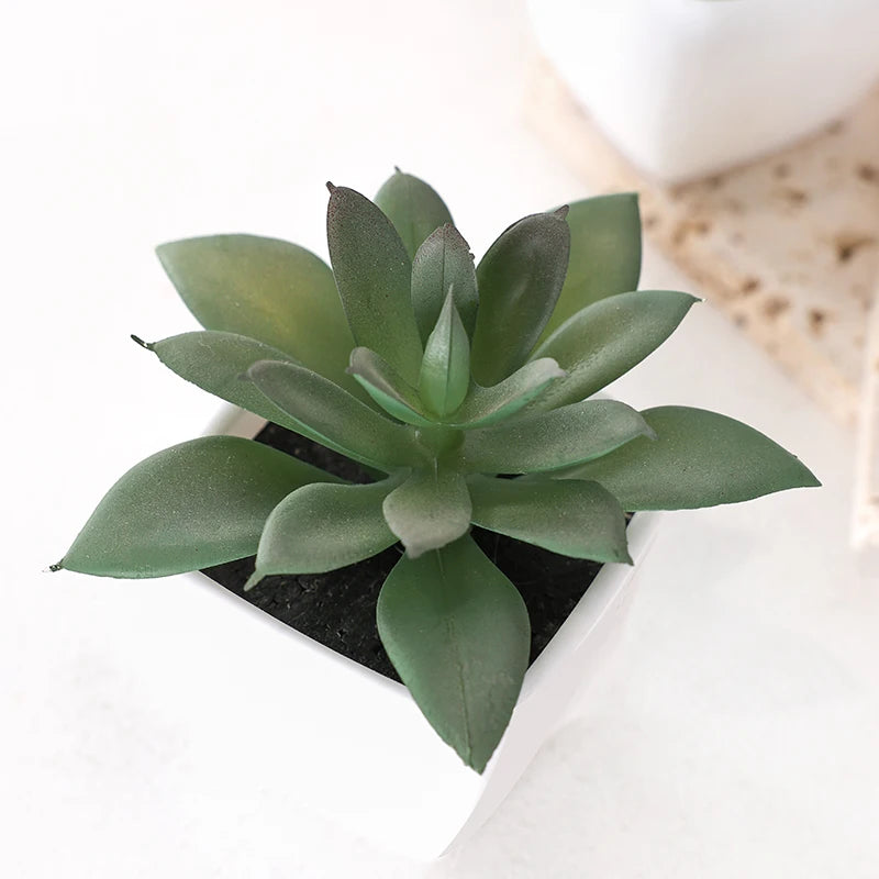 Succulent Mini Trio Set - Lifelike Plant Decor for Indoor and Outdoor