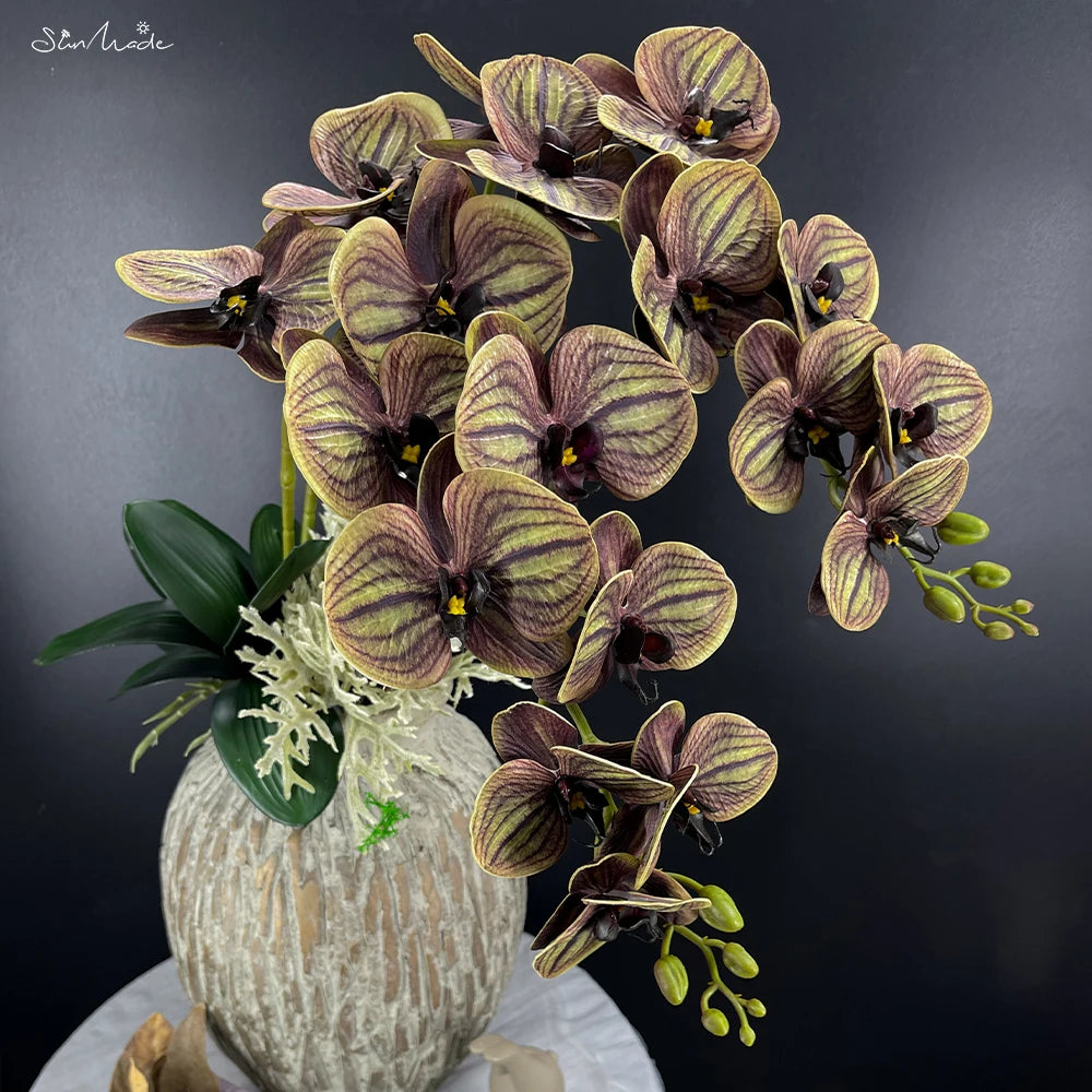 Orchid Elegance - Luxurious 3D Artificial Floral Arrangement for Home and Wedding Decor