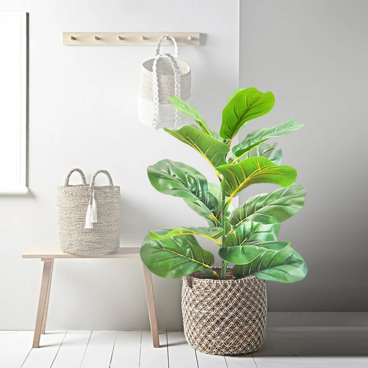 Little Artificial Fiddle Leaf Fig Tree - Home & Office Decoration