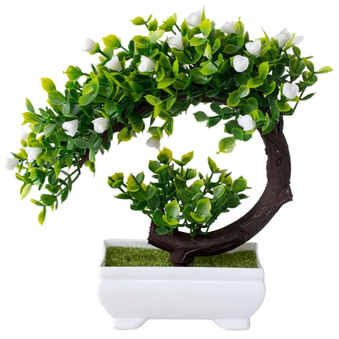 Artificial Bonsai Plant Decor with Potted Ornaments