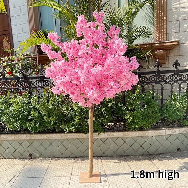 Cherry Blossom Silk Tree for Home Decor, Wedding, Garden - Artificial Flower Decoration