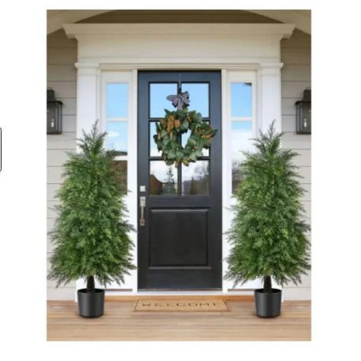 UV Resistant Artificial Cedar Topiary Tree - 180cm Height