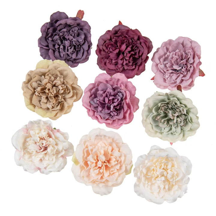 Elegant Silk Dahlia Artificial Flowers - Pack of 10