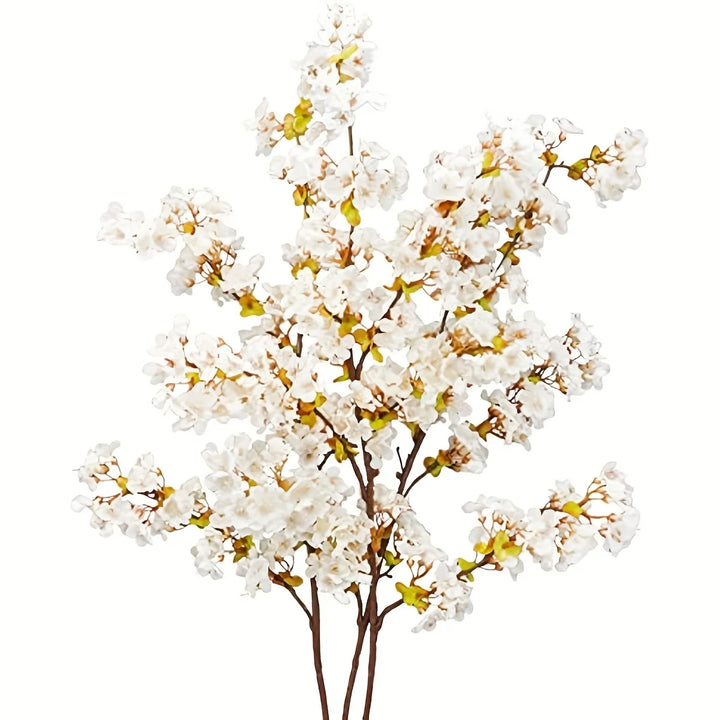 Silk Cherry Blossom Branches - White and Pink, Pack of 3