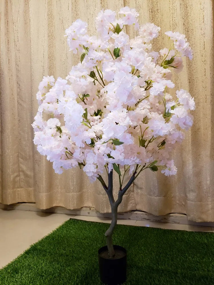 Cherry Blossom Bonsai Tree - Elegant Artificial Home and Office Decoration Piece