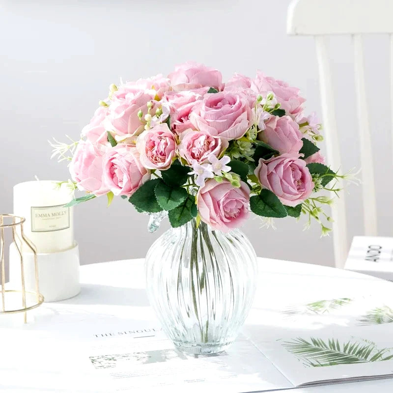 Artificial Peony Flower Bouquet Set - Home Wedding Decor