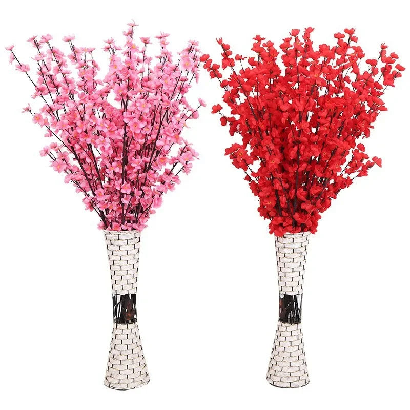 65cm Artificial Peach Blossom Tree Decoration - Festive Living Room Ornaments