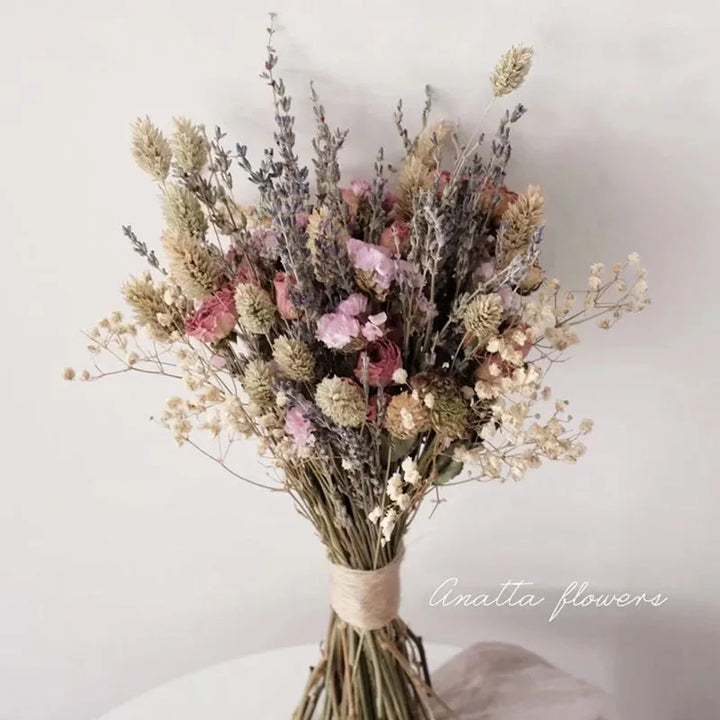 Lavender Blossom Delight Dried Flower Bouquet for Home Decor and Gifts