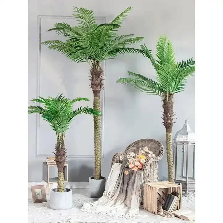 Tropical Silk Palm Tree - Indoor/Outdoor Decor Plant