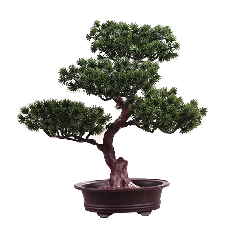 Lifelike Artificial Pine Bonsai for Effortless Indoor Decor