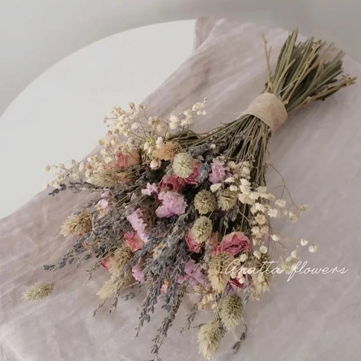 Lavender Blossom Delight Dried Flower Bouquet for Home Decor and Gifts