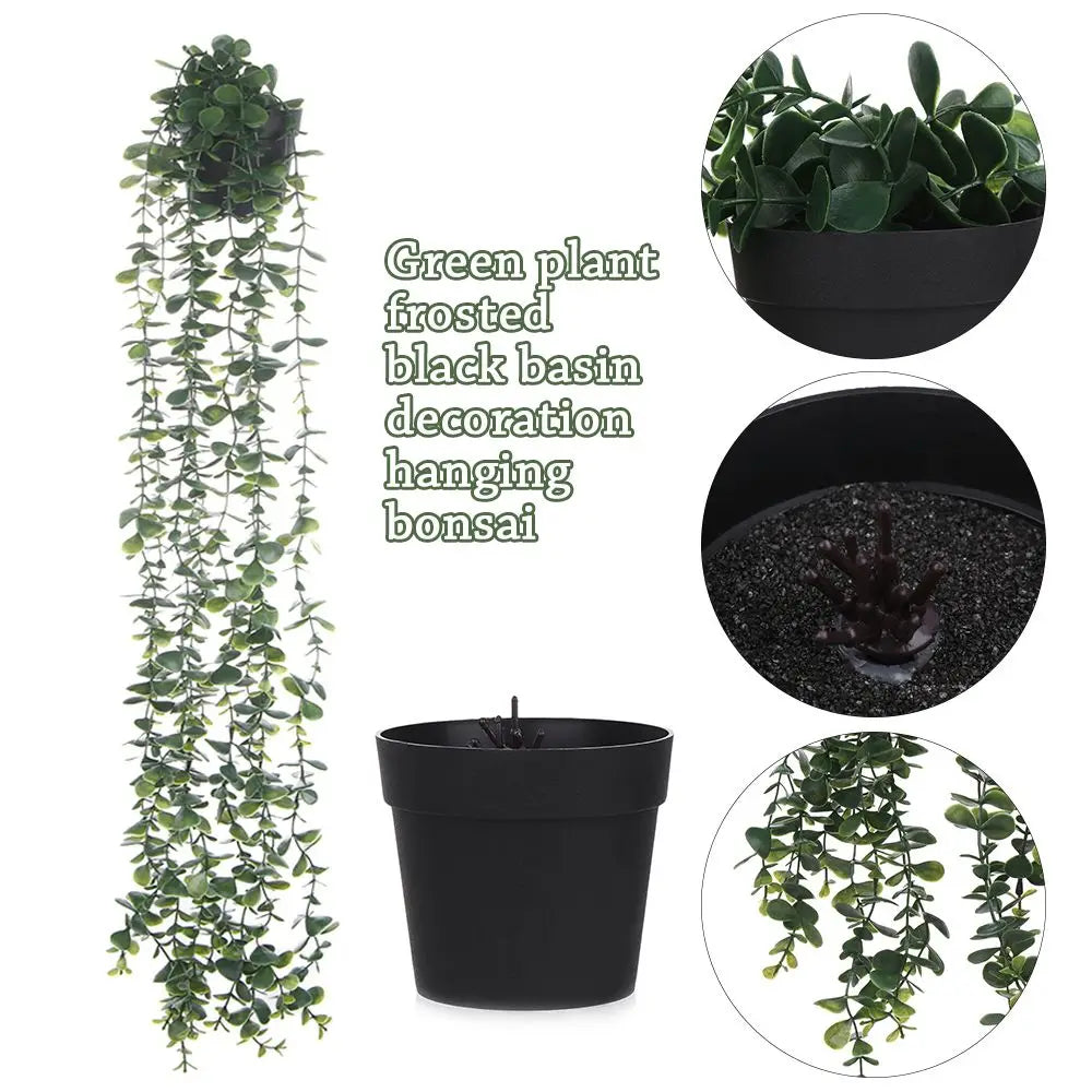 Artificial Ivy Vine Garland with Pot - Lifelike Hanging Vines for Home Decor