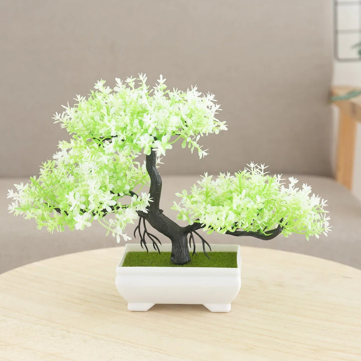 Artificial Bonsai Tree Decor - Handcrafted Mini Plant for Home or Office