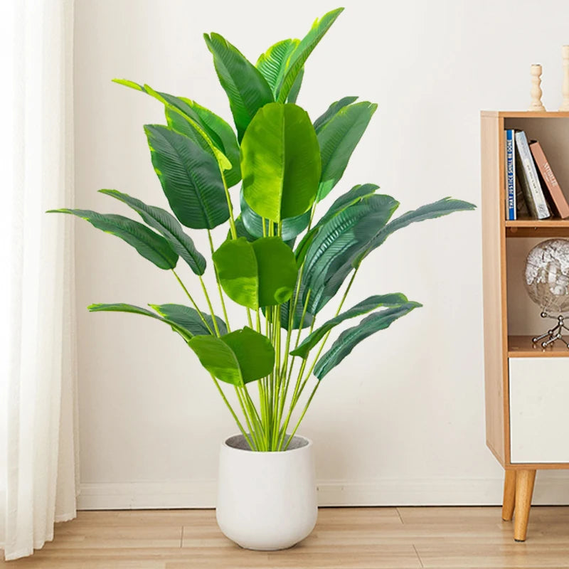 Tropical Banana Palm Tree with Realistic Touch - Large Artificial Plant for Home Garden