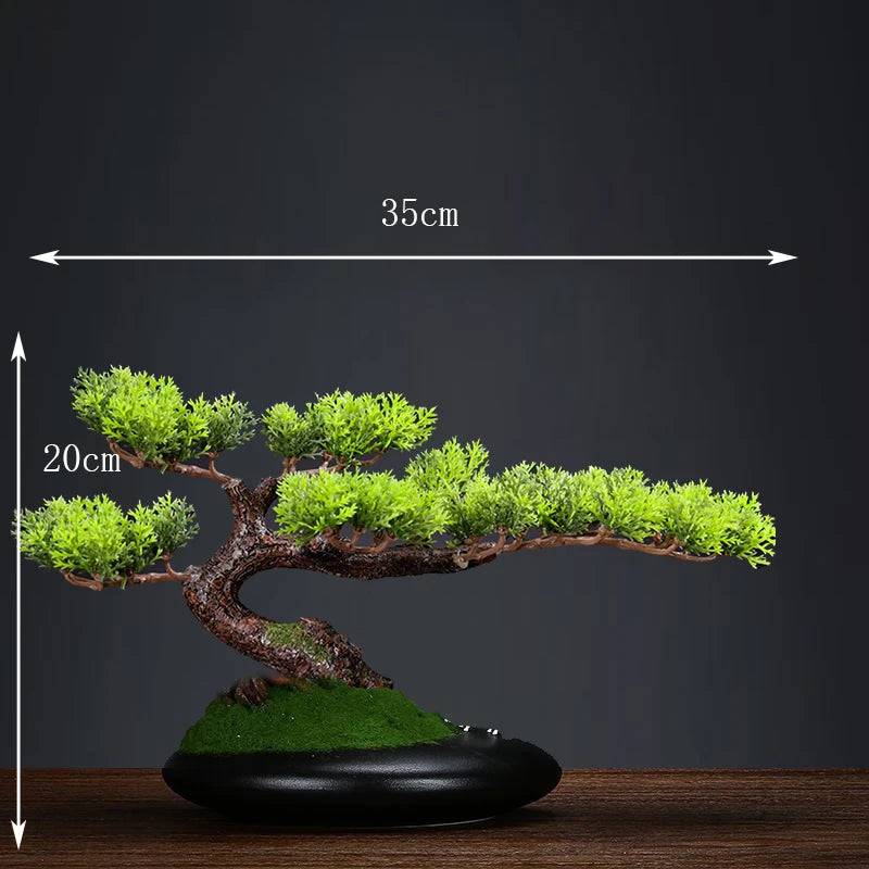 Natural Wood Root Base Bonsai Tree for Home Decor