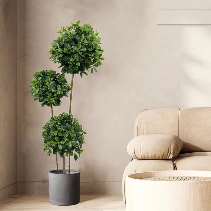 6-Foot Lifelike Tropical Ficus Topiary Tree - Indoor and Outdoor Decor