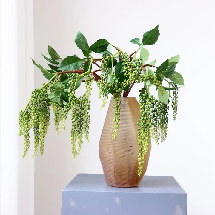 Natural Effect Artificial Fern Hanging Plant Set for Home and Garden Decor