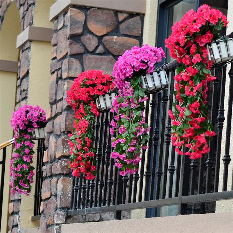 Silk Violet Hanging Flower Vines (2 Pcs)