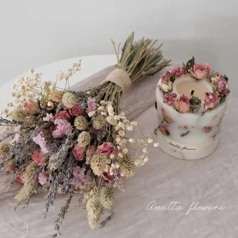 Lavender Blossom Delight Dried Flower Bouquet for Home Decor and Gifts