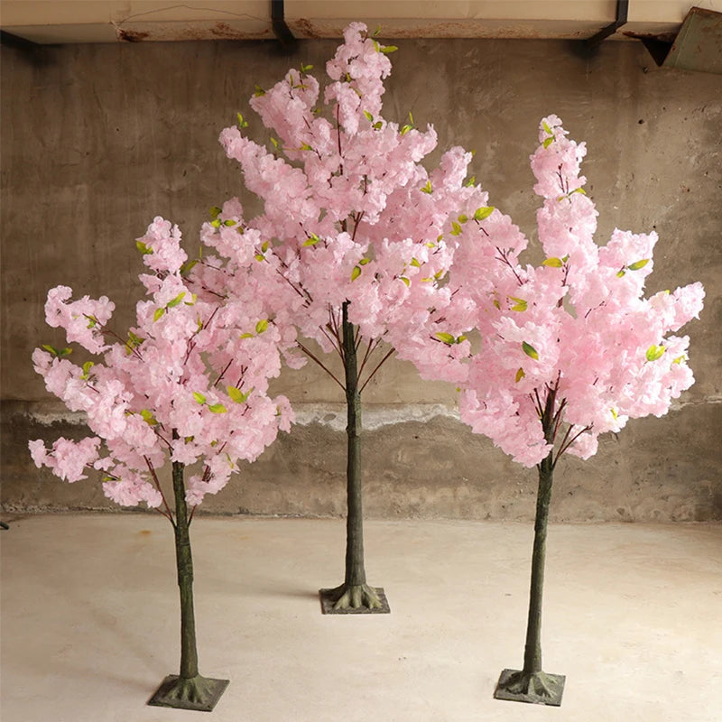 Cherry Blossom Silk Tree for Home Decor, Wedding, Garden - Artificial Flower Decoration