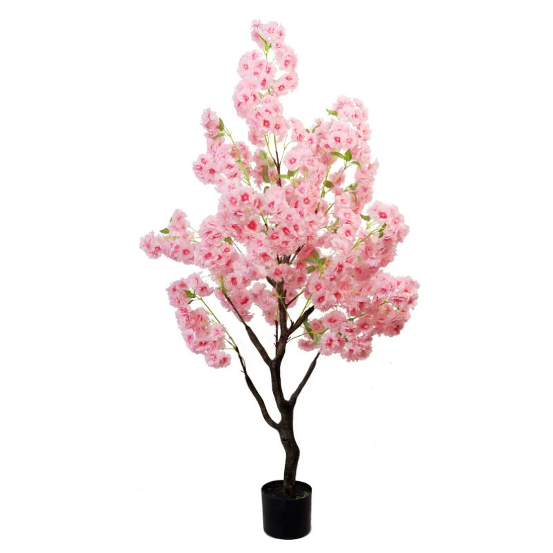 Cherry Blossom Bonsai Tree - Lifelike Artificial Plant for Home Decoration