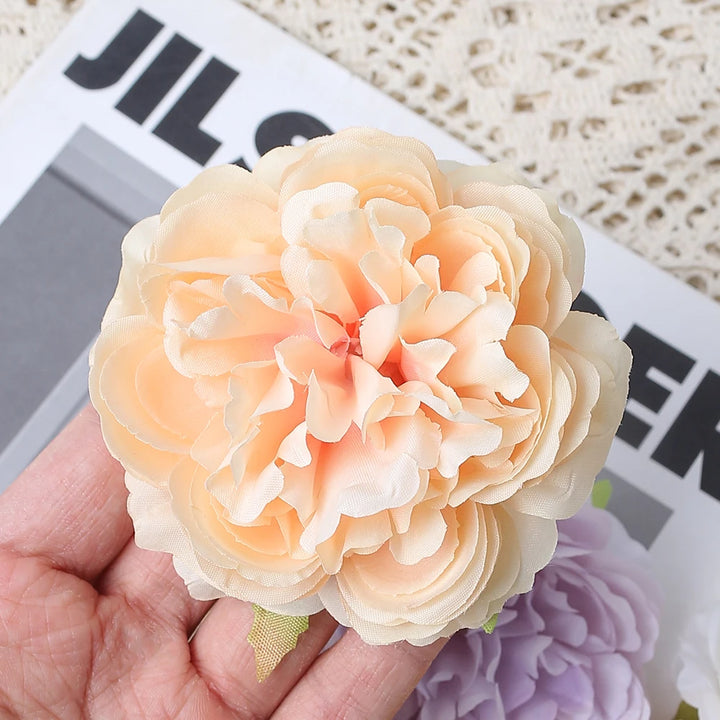 Elegant 8.5cm Silk Peony Flowers - Bundle of 5/10 for Wedding Decoration