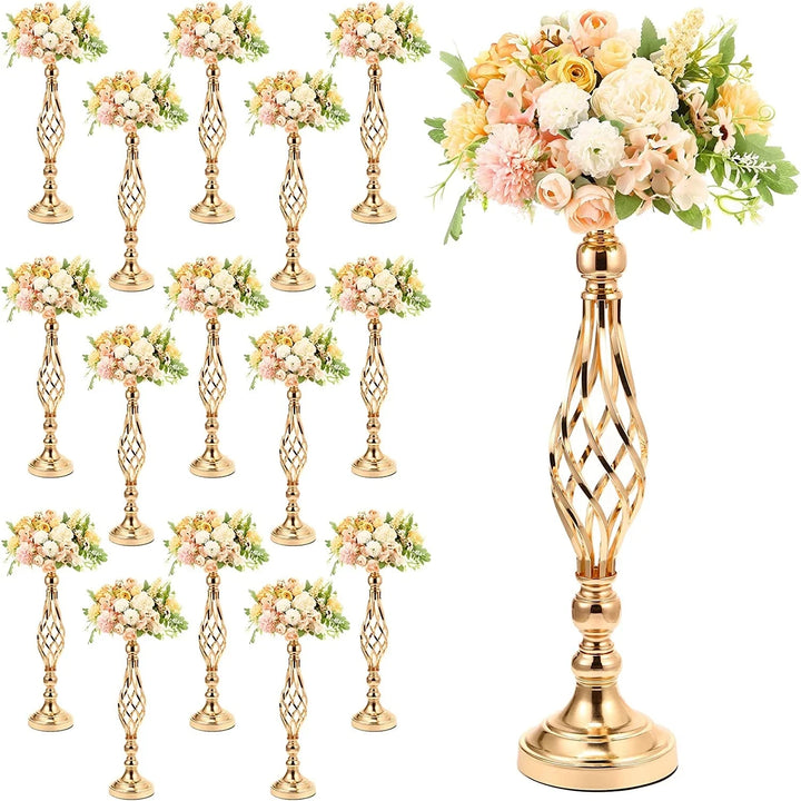 Gold or Silver Flower Arrangement Stand Set