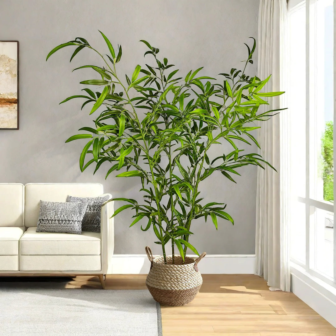 Lifelike Artificial Green Bamboo Branch - Premium Faux Plant for Home & Event Decoration