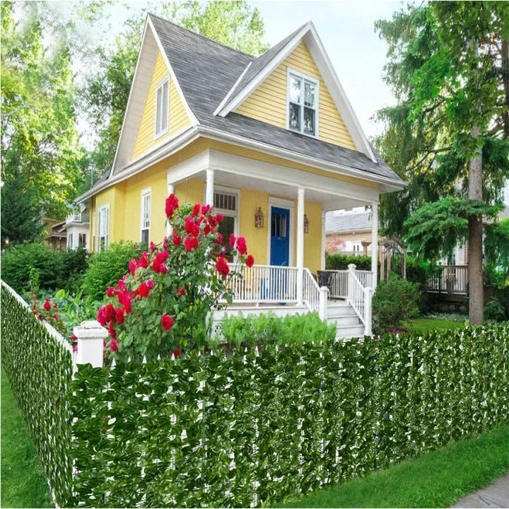 Artificial Ivy Fence Plant Grass Wall Panel Faux Green Leaf Hedge Privacy  Screen Indoor Outdoor Home Garden Balcony Decoration