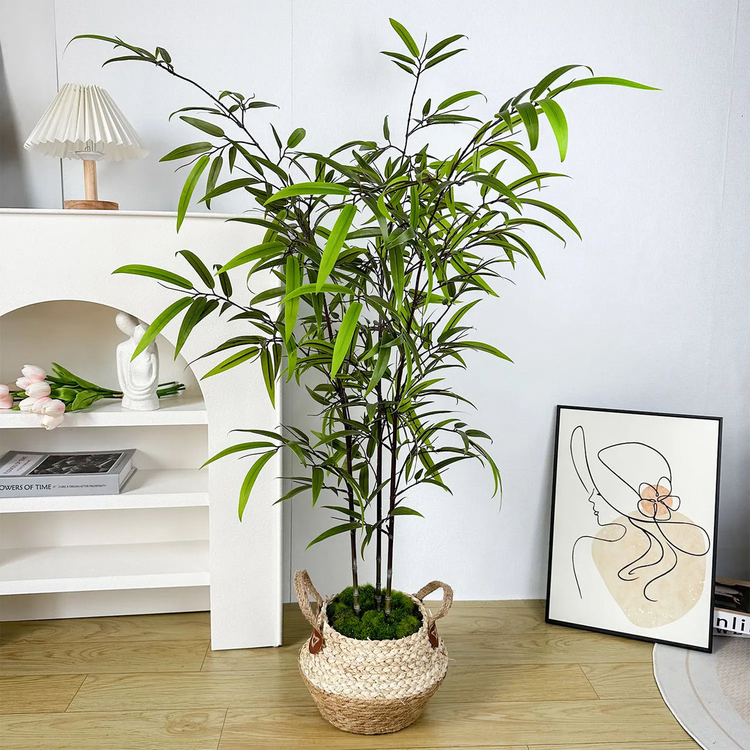 Vibrant Artificial Bamboo Plant Branch - Lifelike Home & Office Decor - 160CM