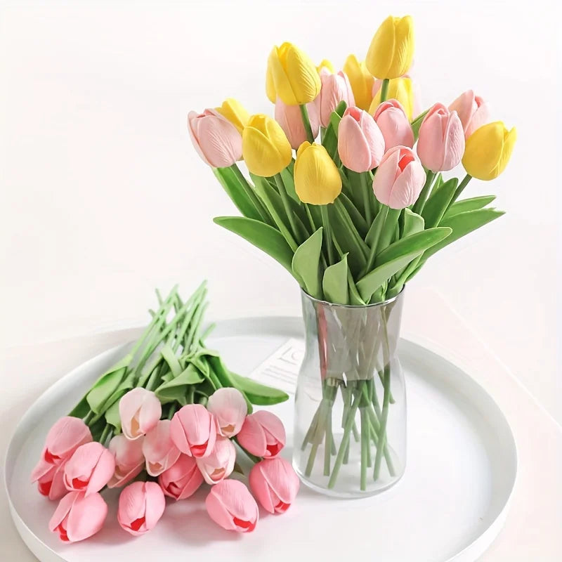 Tulip Bouquet Artificial Flowers - Set of 10