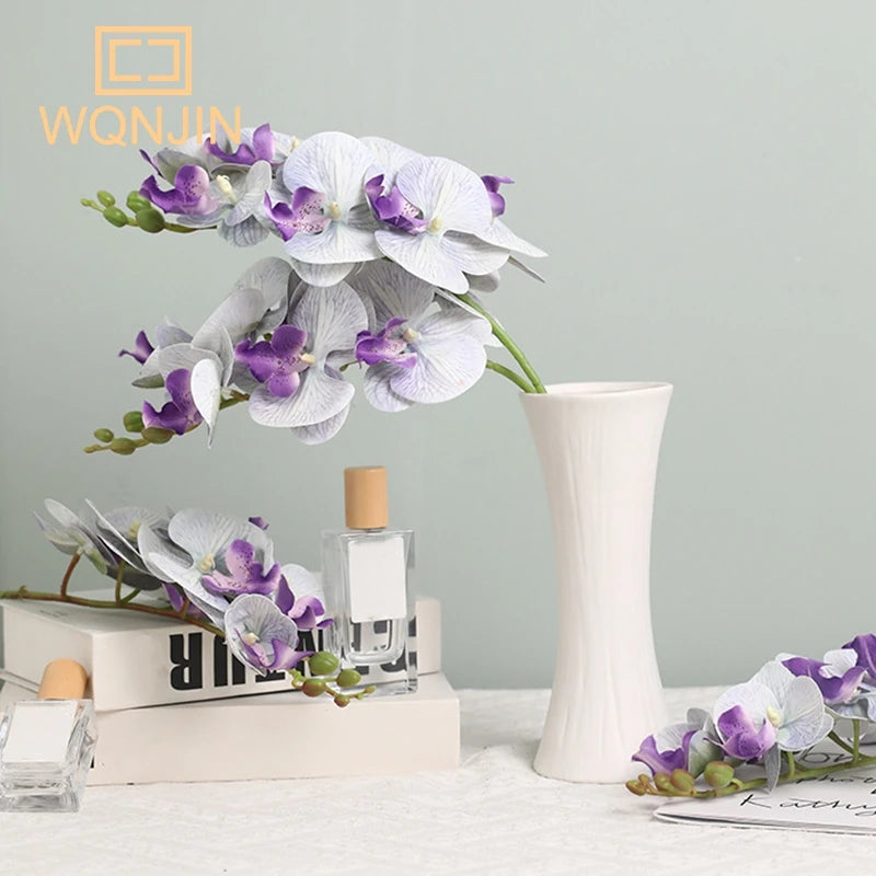 Luxurious Phalaenopsis Orchid Artificial Flower Arrangement - Elegant Home and Wedding Decoration