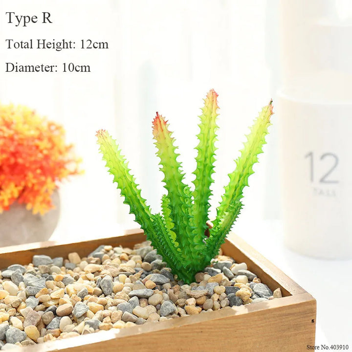 Desert Oasis Artificial Cactus Bonsai Succulent DIY Home Decor Fake Plant