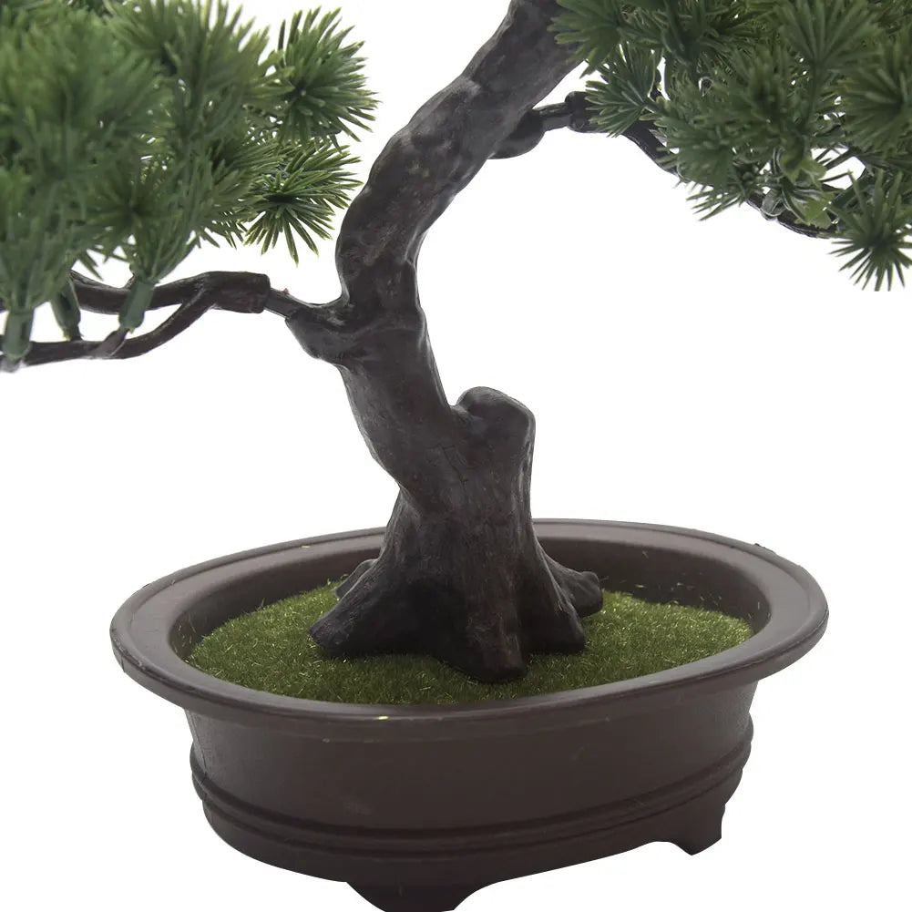 Lifelike Artificial Pine Bonsai for Effortless Indoor Decor