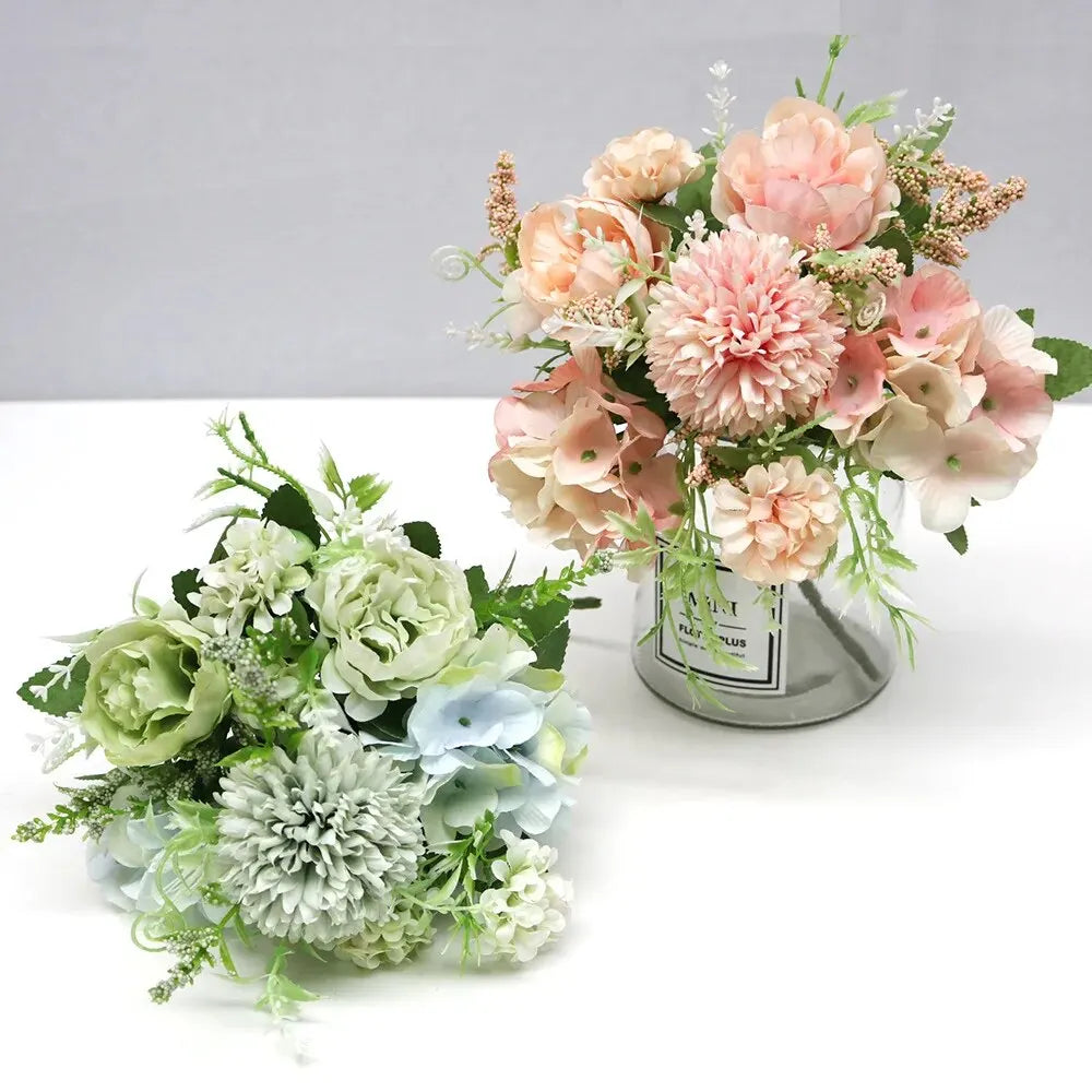 7-Fork Artificial Hydrangeas - Wedding and Home Decor Essential