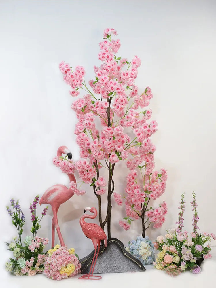 Cherry Blossom Bonsai Tree - Lifelike Artificial Plant for Home Decoration