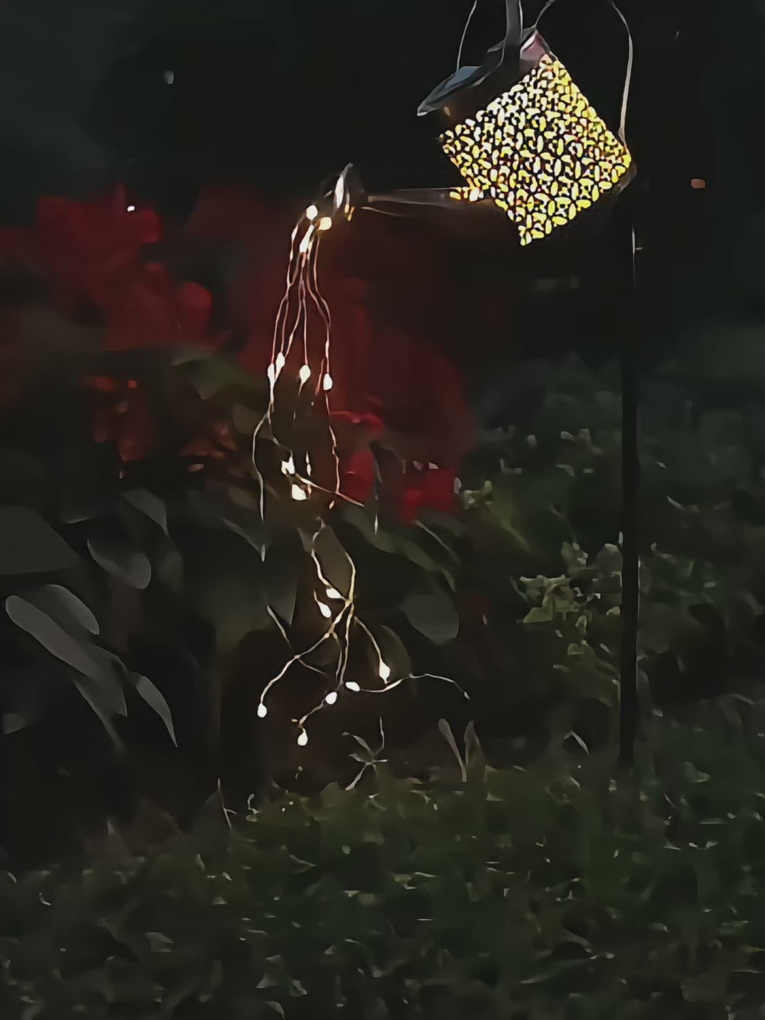 Beautiful Solar Watering Can with Cascading Lights